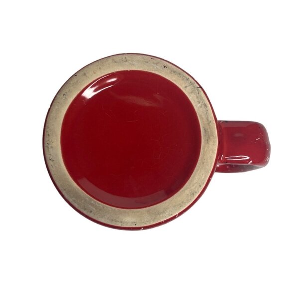 Coffee Hot Chocolate Mug Cup Red Let Heaven and Nature Sing Christmas Red - Picture 5 of 5